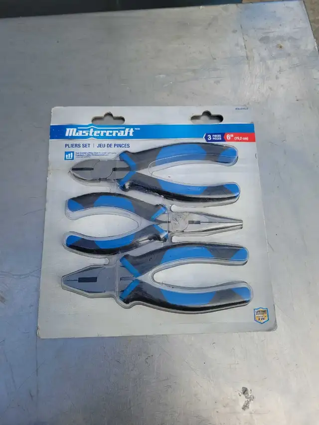 Mastercraft 3-Piece Pliers Set 6-inch in Hand Tools in Windsor Region - Image 3