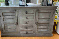 Distressed look sideboard to match any decor
