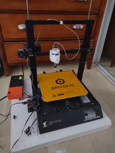 CNC Milling machine with Rotary Chuck 3D printer turned into CNC milling machine with mostly 3d prin...