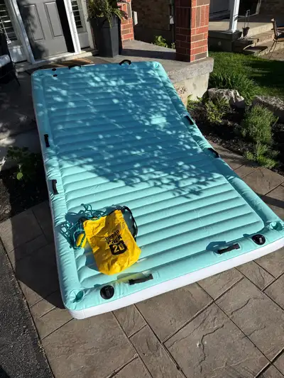 Intex Floating Water Lounge Mat, purchased new last year and never used. It is currently inflated fo...