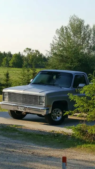In search of a 1980-1989 Chevy/gmc truck preferably 4wd and a manual transmission. Cab and box dosen...
