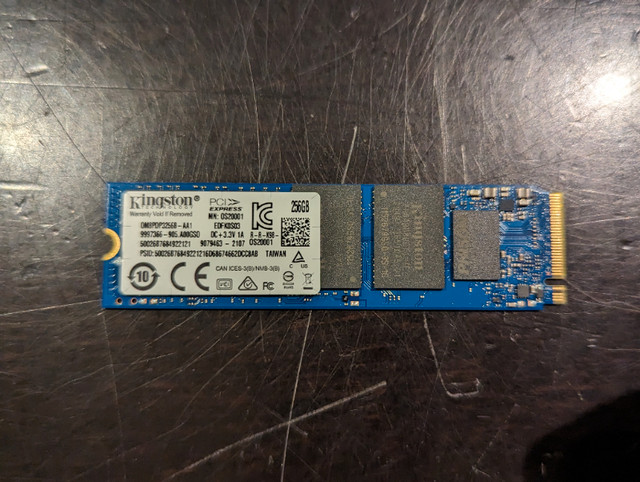 Kingston 256 gigabyte M.2 2280 NVME SSD in System Components in Hamilton - Image 2