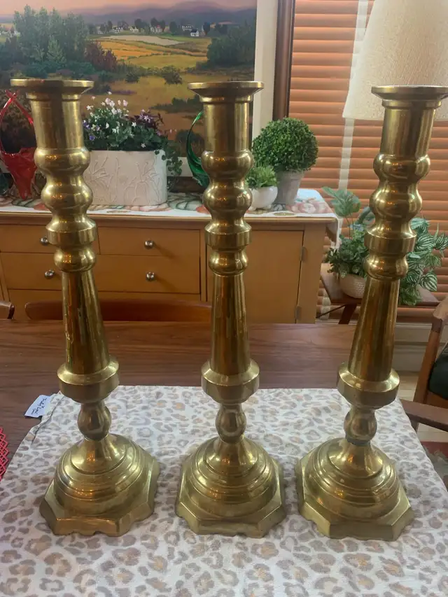 Solid Brass Candle Holder 20” tall64567880182403120