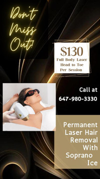 PROFESSIONAL LASER HAIR REMOVAL - SOPRANO ICE