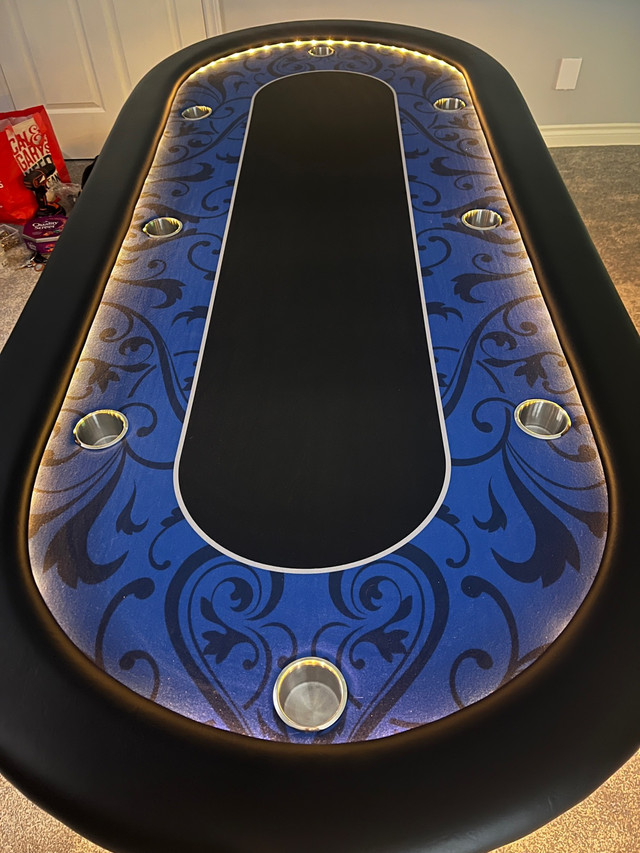 Brand New Poker Tables + All sizes + Lights + Logos + Delivery + in Other Tables in Calgary - Image 2