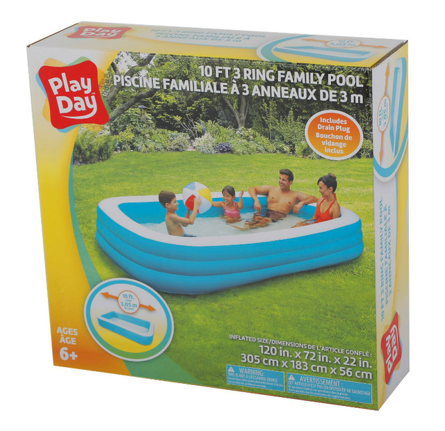 Deluxe Inflatable Family Pool - Outdoor Summer BRAND NEW - HOT in Hot Tubs & Pools in City of Toronto