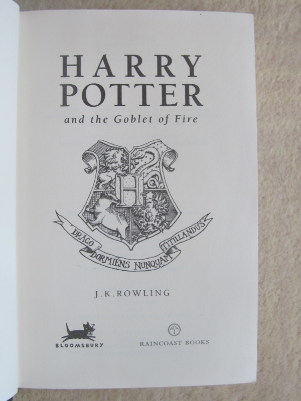HARRY POTTER and the Goblet of Fire – 2000 HC W/DJ in Children & Young Adult in City of Halifax - Image 3
