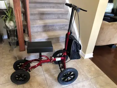 Homecom deluxe all terrain foldable knee scooter, View more