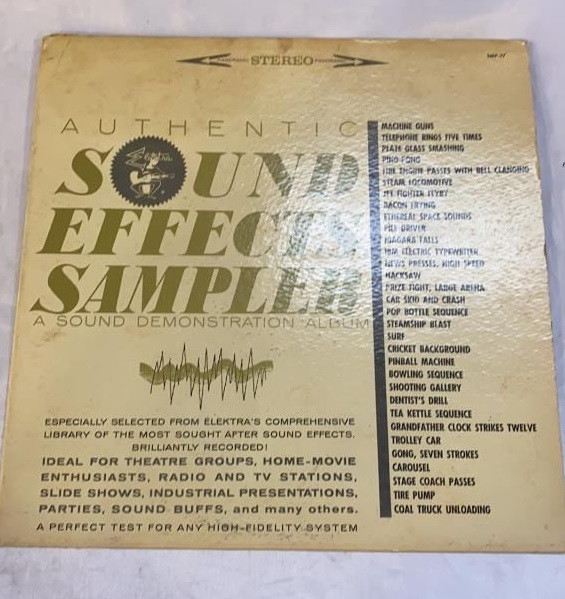"AUTHENTIC SOUND EFFECTS SAMPLER" - Electra LP - Circa 1960's in CDs, DVDs & Blu-ray in Burnaby/New Westminster