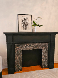 Fireplace Mantel includes Insert