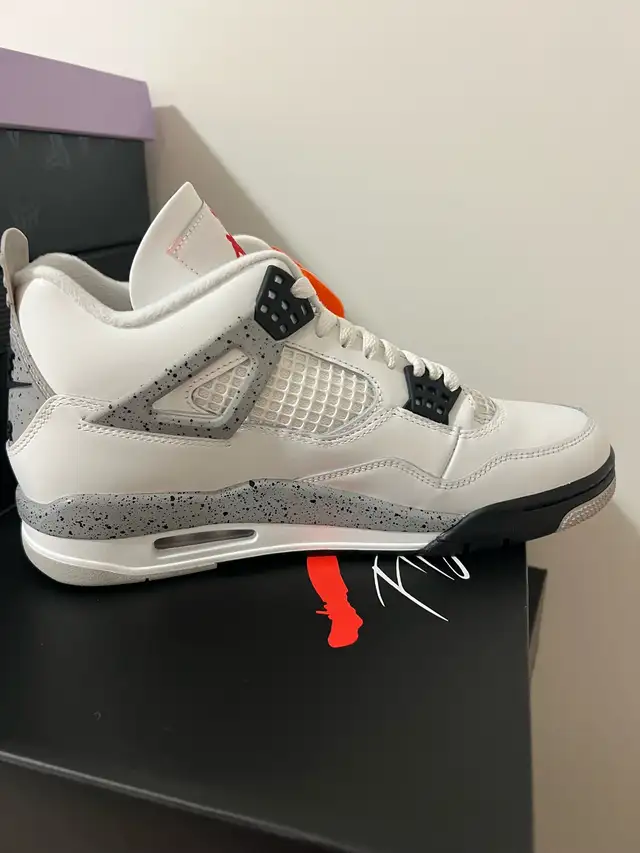 Brand New 2025 Jordan Retro 4 White Cement in Men's Shoes in Markham / York Region - Image 4