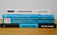 Livres romans de Chrystine Brouillet à $3.00 chacun