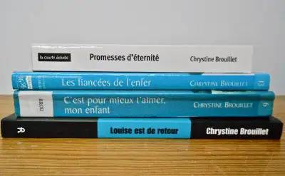 Livres romans de Chrystine Brouillet à $2.00 chacun, View more