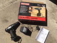 CRAFTSMAN 3/8” DRILL /DRIVER (CORDLESS)- AS IS - READ AD!