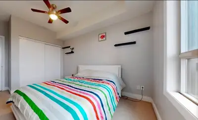 Private Furnished room with large windows for rent near UTM , Walmart, Shoppers etc. in a beautiful...