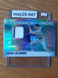 2004 Topps Chrome Fashionably Great Game Used Jersey John Olerud