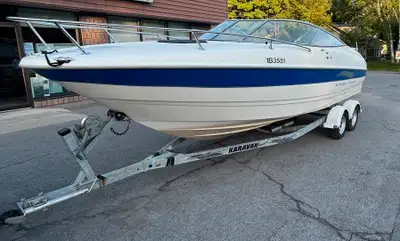24’ cuddy cabin with trailer. New upholstery last year and runs good. Comes with trailer. Open to tr...