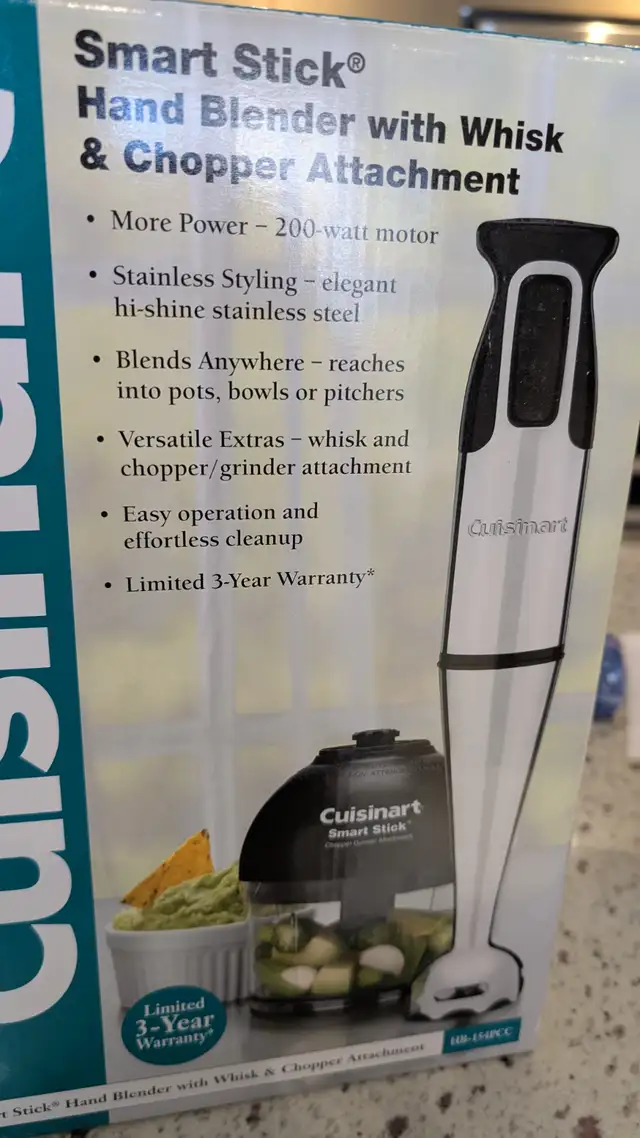 Cuisinart Smart Stick in Processors, Blenders & Juicers in City of Toronto - Image 2