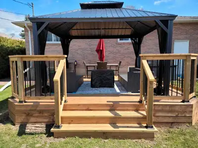 Deck and fence, View more