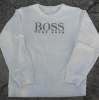 Boss Hugo Boss white cotton sweatshirt and polo shirt