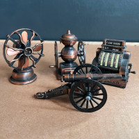 Collectible Miniature Metal Pencil Sharpeners f. Antique Objects