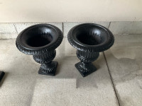 Cast iron urns (2)