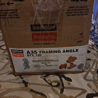 Simpson Strong Tie A35 Framing Angles 100 units