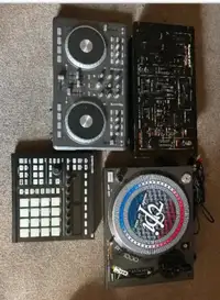 DJ equipment lot . Mixer,turntable controller. Maschine mk2