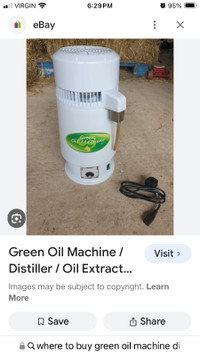 Green oil Machine Essential distiller