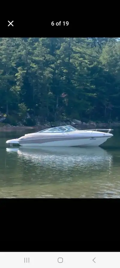 Only 340hrs. 2nd owner. 350 MPI fuel injected motor with thru hull exhaust and silent choice. Boat d...