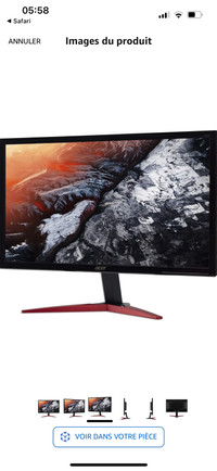 Acer 23.6" FHD TN Gaming Monitor with AMD FreeSync Technology - 
