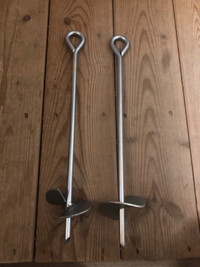 Heavy Duty Steel Tent/Shed Anchors - (Set of FOUR) - BRAND NEW