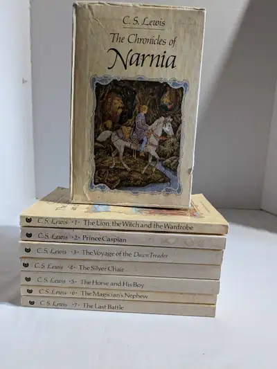 VTG The Chronicles Of Narnia 7 Book Boxed Set CS Lewis 1980's, View more
