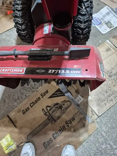 I am selling a used Craftsman 27" 13.5 OHV snowblower, ready to tackle winter. This machine features...
