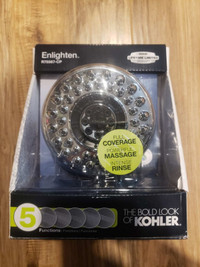 KOHLER shower head 2.0-GPM 5-Spray pattern showerhead
