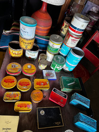 Vintage Collectible Tobacco Tins 