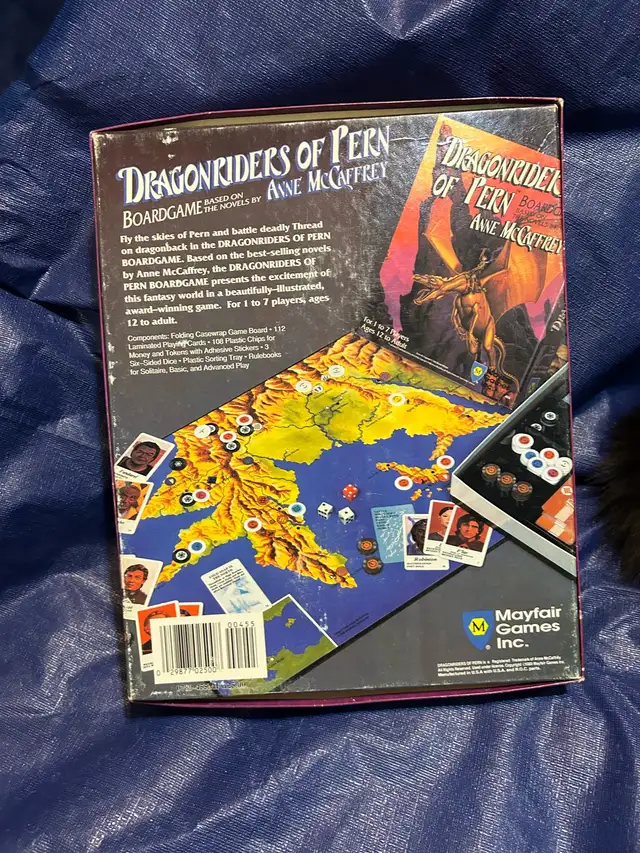 Dragonriders of Pern Boardgame 1989 in Toys & Games in Winnipeg - Image 3