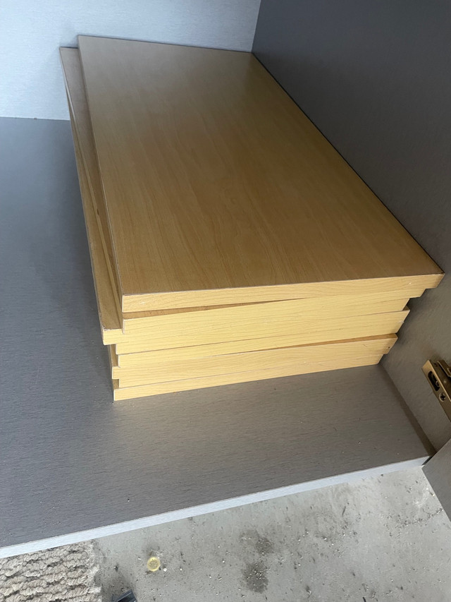 Nice Wood Shelves 2 Sizes 12X24” & 12X48” Retail Display  in Industrial Shelving & Racking in Winnipeg - Image 3