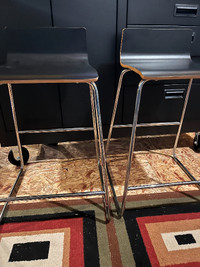Black counter height stools