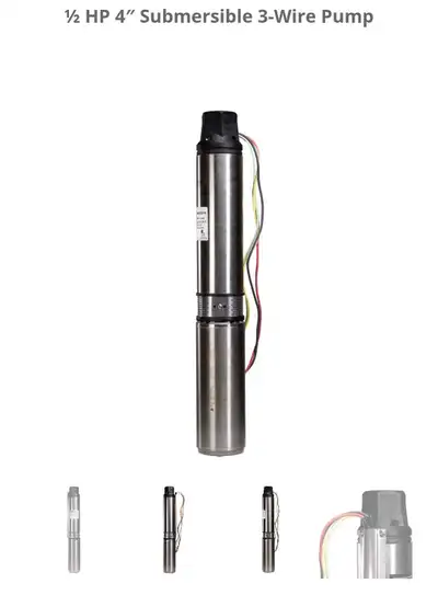 ECOFLO 4 Inch Submersible Well Pumps 2 and 3 Wire, View more