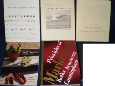 Business and Quantitative Data Display Books, 5 ALL 6 for $5 Pickup ONLY