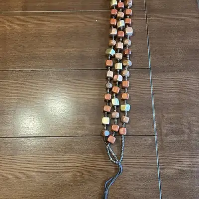 Handmade Wooden Beaded Necklace, View more