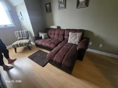 Brown Sectional Couch/bed, View more