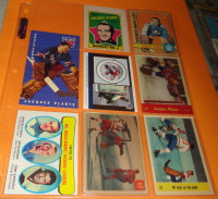 Plante, Jacques Canadiens Leafs Rangers 7 Cards 1 x OPC Booklet