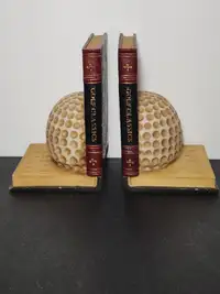 VINTAGE GOLF BALL BOOKENDS