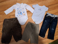 pantalons chandails camisoles pour bébé 12 mois