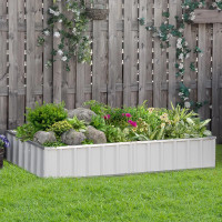 11.75'' H X 35.5'' W X 68.5'' D Metal Outdoor Raised Garden bed