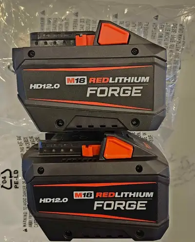 Brand new Milwaukee M18 12.0HD FORGE Battery (2), View more