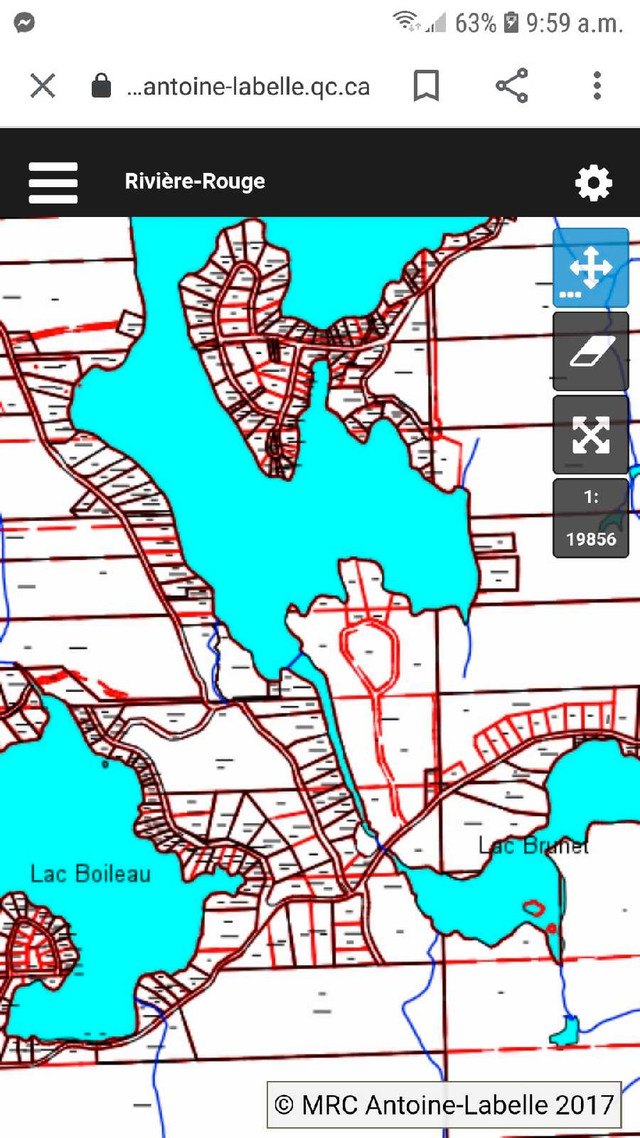 Beau grand terrain à Rivière Rouge,  4km du village à vendre  dans Terrains à vendre  à Val-d'Or - Image 2