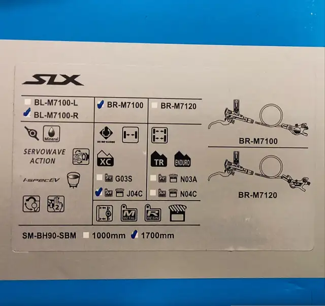 Shimano SLX M7100 disc brakes front in Frames & Parts in City of Toronto - Image 3
